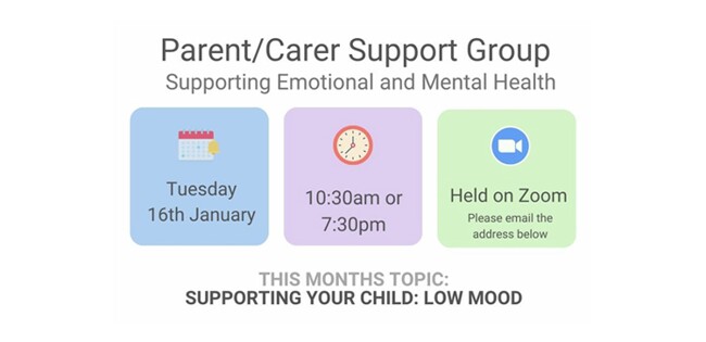 Parent Support Group 16th January